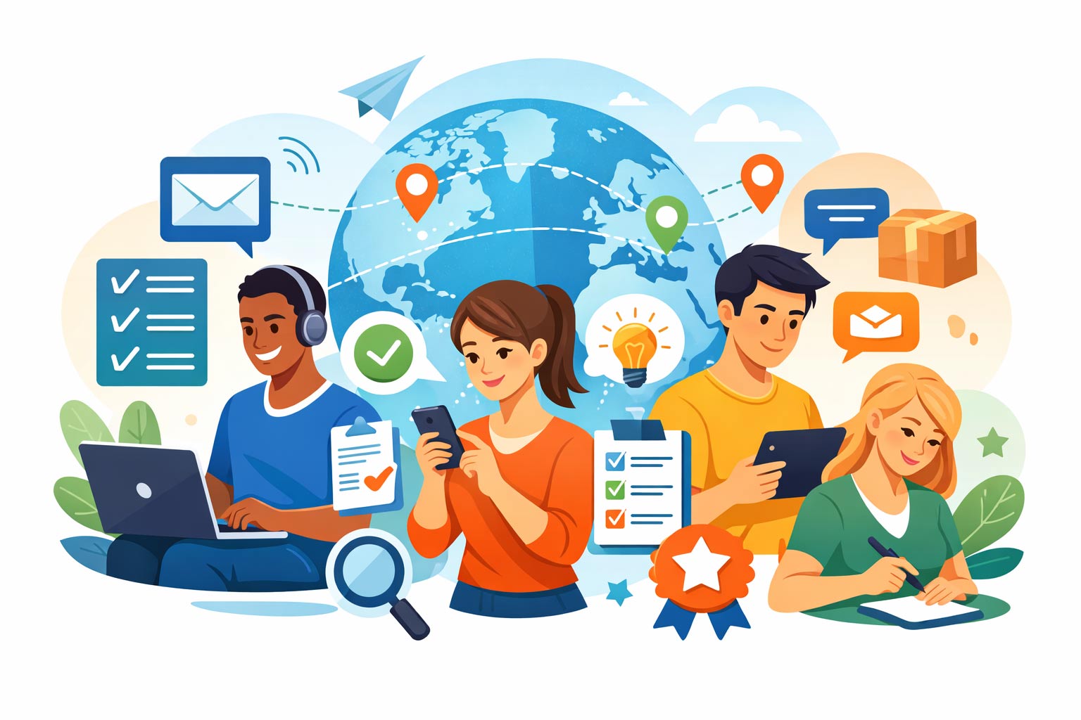 Illustration online surveys